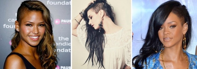 Cabeça raspada do lado