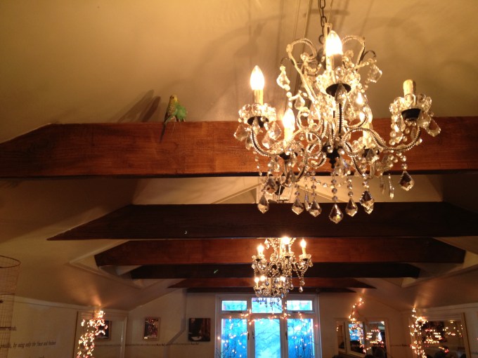 Amei os passarinhos de decoração. / I loved the birds as decoration.