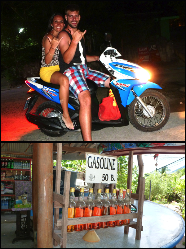 Lá todo mundo aluga scooters. Não precisa ter carteira de motorista, capacete ou tênis. Adoro!! There everybody rents scooters. It doesn't need driving license, helmet or shoes. I love it!!