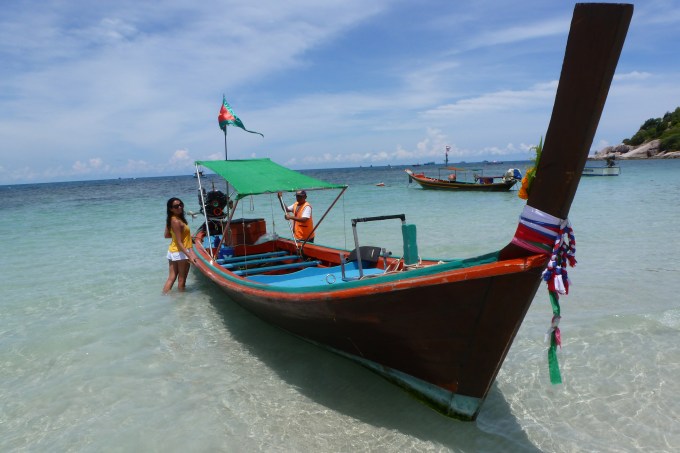 Passeio em volta da ilha. Ride around the island.